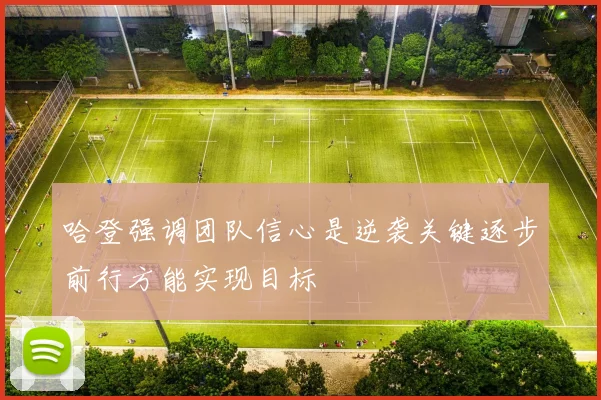 哈登强调团队信心是逆袭关键逐步前行方能实现目标